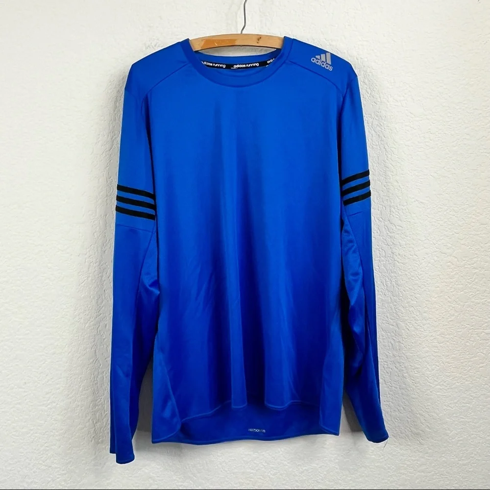 Adidas Long Sleeve Responsive 3 Stripe Training Shirt - Picture 2 of 10